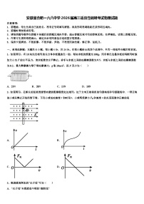 安徽省合肥一六八中学2026届高三适应性调研考试物理试题含解析
