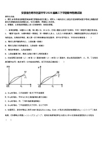 安徽省合肥市区属中学2026届高三下学期联考物理试题含解析