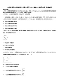 安徽省淮北市相山区淮北市第一中学2026届高三（最后冲刺）物理试卷含解析