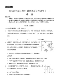 重庆市主城区2021届高三上学期高考适应性试卷（一）物理(含答案)