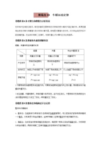 备战2021年高考物理一轮复习 易错点03 牛顿运动定律(全国通用）