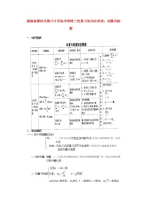 高考物理三轮复习 动量和能量知识点串透