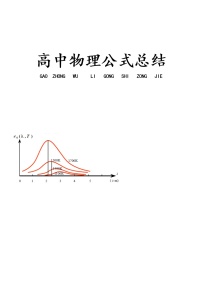 高中物理 必备公式 总结  外加 知识点总结