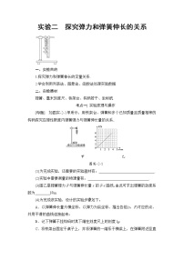 高考物理一轮复习 第2章 实验2　探究弹力和弹簧伸长的关系