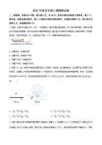 2021年高考全国乙卷物理高考真题及答案解析 (原卷+解析卷)