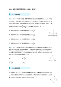 2019届高三物理专题训练之 磁场  安培力