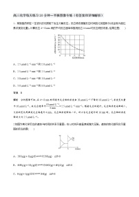 2022届高三化学每天练习20分钟——平衡图像专练（有答案和详细解析）