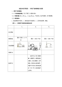 初高中化学衔接——常见气体的制备与性质学案