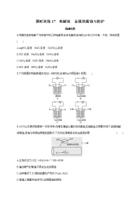 2022届高中化学一轮复习 课时训练17 电解池 金属的腐蚀与防护