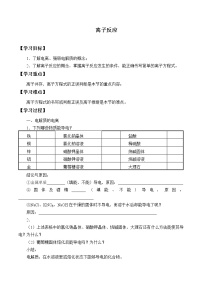 2021学年第一章 物质及其变化第二节 离子反应学案设计