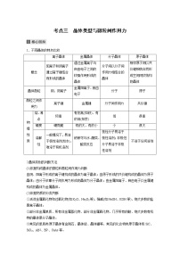 2022届高考化学二轮专题复习学案练习专题十二 考点三　晶体类型与微粒间作用力