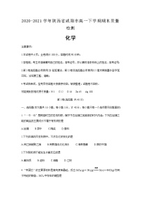 2020-2021学年陕西省咸阳市高一下学期期末质量检测化学含答案