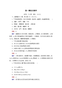人教版 (2019)第一章 物质及其变化综合与测试课后测评