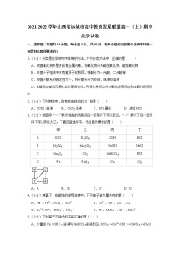 2021-2022学年山西省运城市高中教育发展联盟高一（上）期中化学试卷