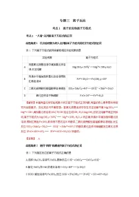 专题三 离子反应-2022年高考化学一轮复习对点讲解与练习(通用版)学案
