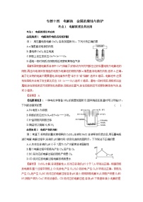 专题十四　电解池　金属的腐蚀与防护-2022年高考化学一轮复习对点讲解与练习（通用版）学案