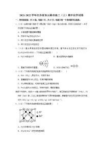 2021-2022学年江苏省连云港市高三（上）期中化学试卷