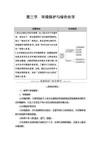 高中化学人教版 (2019)必修 第二册第三节 环境保护与绿色化学导学案及答案