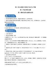 人教版 (2019)选择性必修1实验活动3 盐类水解的应用学案设计