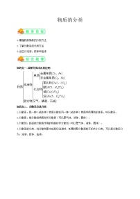 人教版 (新课标)必修1第一节 物质的分类学案