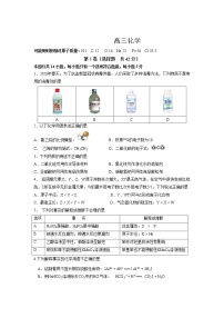 北京市大兴区2020届高三第一次模拟考试化学试卷