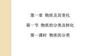 高中化学人教版 (2019)必修 第一册第一章 物质及其变化第一节 物质的分类及转化课文配套ppt课件