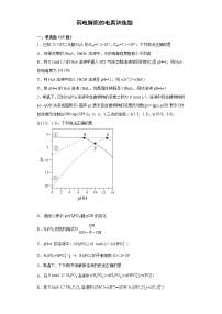 2022届高三化学高考备考一轮复习弱电解质电离专项训练