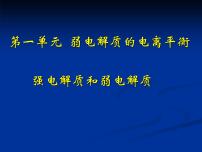 高中化学苏教版选修4 化学反应原理第一节 弱电解质的电离平衡课文内容ppt课件