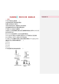 人教版新高考化学一轮复习训练-　钠及其化合物　碱金属元素