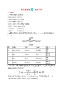 人教版新高考化学一轮复习训练-金属材料