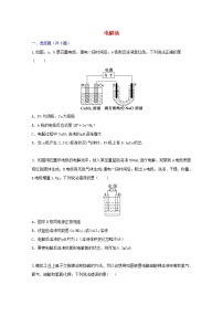 2022届高三化学一轮复习考点特训电解池2含解析