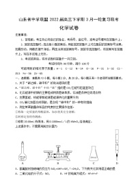 山东省中学联盟2022届高三下学期3月一轮复习联考化学试题 含答案