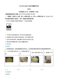 2022江门高三下学期高考模拟化学试题含答案