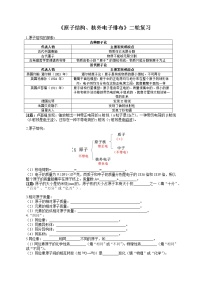 专题02《原子结构、核外电子排布》二轮复习--2022年高考化学二轮复习专题冲刺（上海专用）