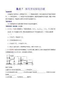 重点7 探究型实验综合题- 高考化学专练【热点·重点·难点】