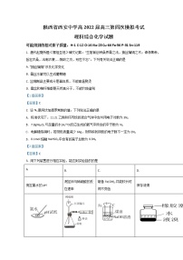 2022西安中学高三下学期第四次模拟考试理综化学含答案