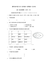 2022丽水外国语学校高中部高一上学期第一次月考（10月）化学试题含答案