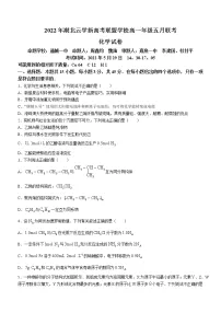 2022湖北省云学新高考联盟学校高一下学期5月联考化学试题(含答案)