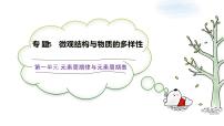 化学苏教版 (2019)第一单元 元素周期律和元素周期表教学ppt课件