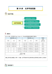 第10讲 化学平衡常数 -【暑假自学课】2022年新高二化学暑假精品课（人教版选修4）