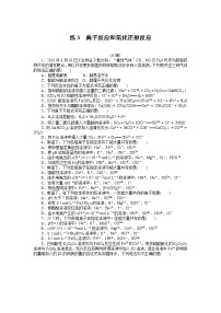 2023届新高考专用化学二轮复习热考题型--练3 离子反应和氧化还原反应