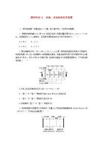 新教材高考化学一轮复习课时作业21多池、多室的电化学装置含答案