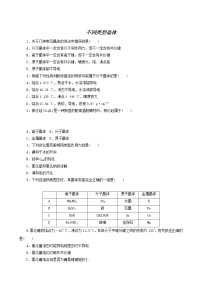 高中化学苏教版 (2019)必修 第一册专题5 微观结构与物质的多样性第三单元 从微观结构看物质的多样性习题