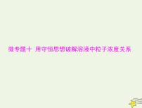 2023版高考化学一轮总复习第九章微专题十用守恒思想破解溶液中粒子浓度关系课件