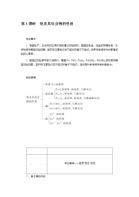 2020-2021学年第1节 铁的多样性导学案
