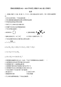 四川省成都市蓉城名校联盟2022～2023学年高一上学期入学联考化学试题（Word版含答案）