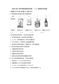 2020-2021学年河南省郑州市高一（上）期末化学试卷