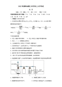 湖南省邵阳市第二中学2022-2023学年高二上学期入学考试化学试题(含答案)