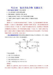 考点11  氮及其化合物 真题过关 2023年高考化学一轮复习