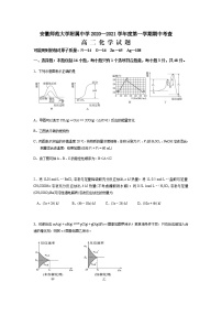 2021安徽师大附中高二上学期期中考查化学试题含答案